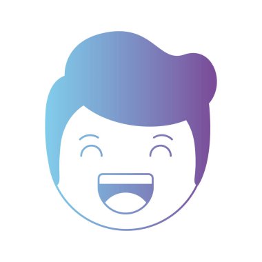 adam kafa karikatür mutlu karakter