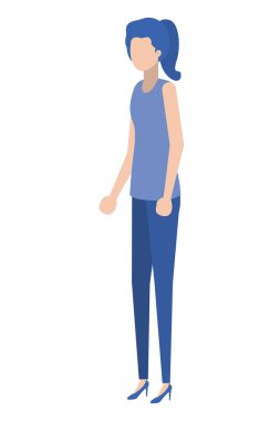 Avatar karakterli genç kadın