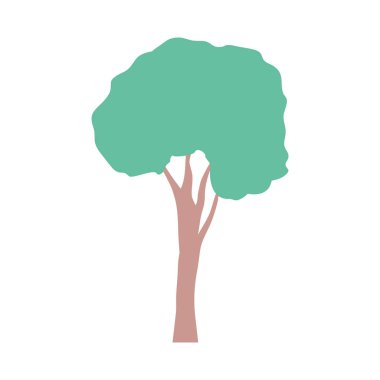 uzun boylu ağaç izole simgesi