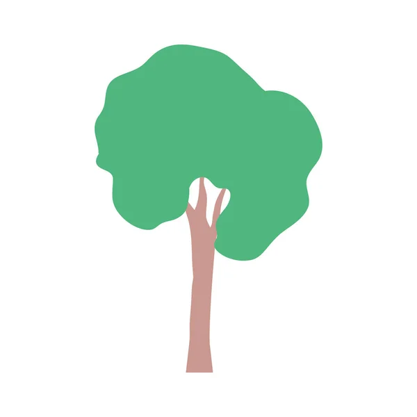 Grand arbre icône isolée — Image vectorielle