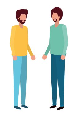 genç erkek avatar karakter ayakta