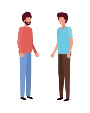 genç erkek avatar karakter ayakta