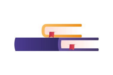 kapalı kitaplar izole simgesi