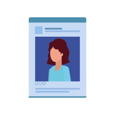 WOMANS sosyal ağ profili avatar karakter