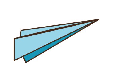 Kağıt Uçak izole simgesi