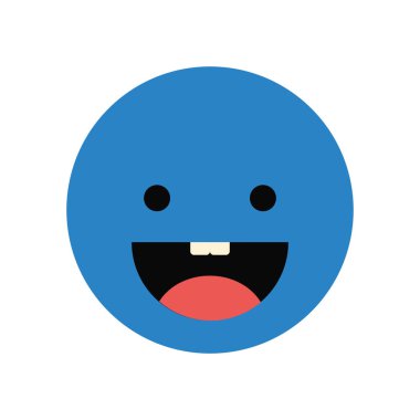 mutlu yüz izole simgesi