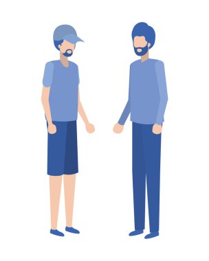 genç erkek avatar karakter ayakta