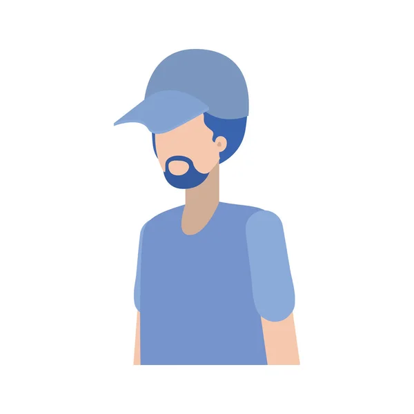 Jovem avatar personagem — Vetor de Stock