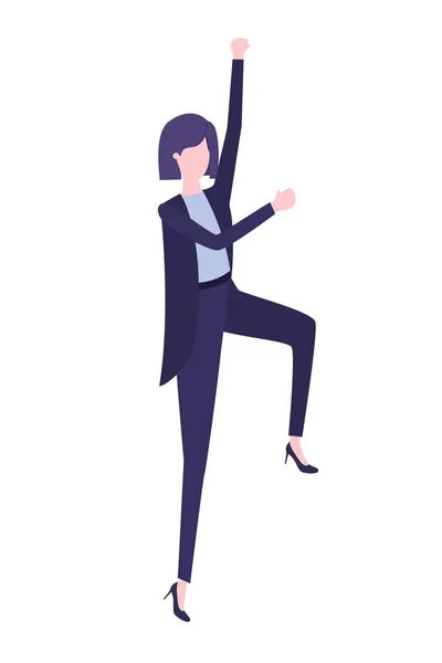 Mulher de negócios avatar personagem — Vetor de Stock