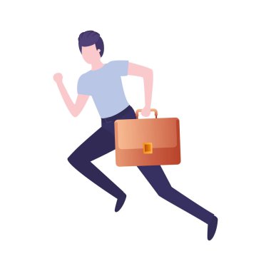 Portföy avatar karakterli iş adamı