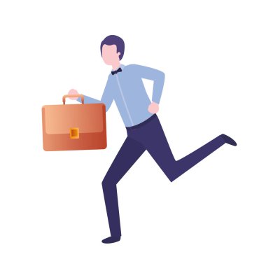 Portföy avatar karakterli iş adamı