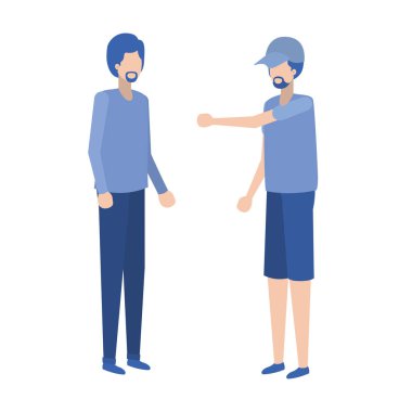 genç erkek avatar karakter ayakta