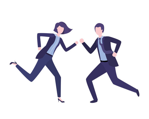 business couple avatar character