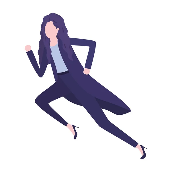 Mujer de negocios carácter avatar — Vector de stock