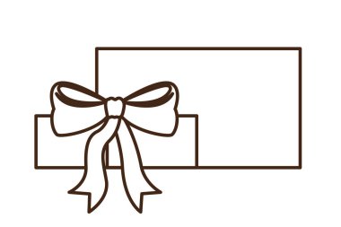 hediye kutusu izole simgesi