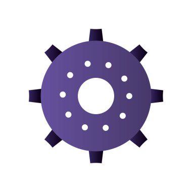 motor dişli izole simgesi