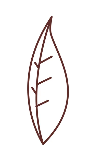 아름 다운 잎 고립 된 아이콘 — 스톡 벡터