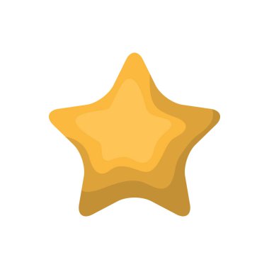 altın yıldız izole simgesi