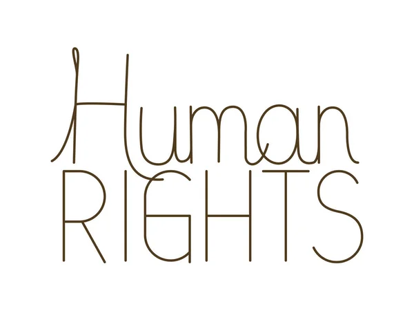 Human rights isolated icon — Stock Vector