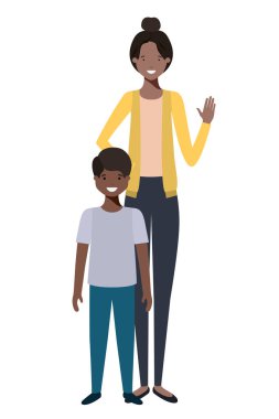 Anne ve oğlu avatar karakter