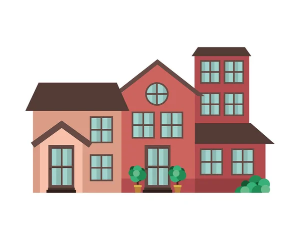 Neighborhood isolated icon — Stock Vector