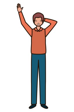 genç adam avatar karakter