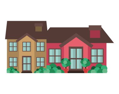 mahalle izole simgesi