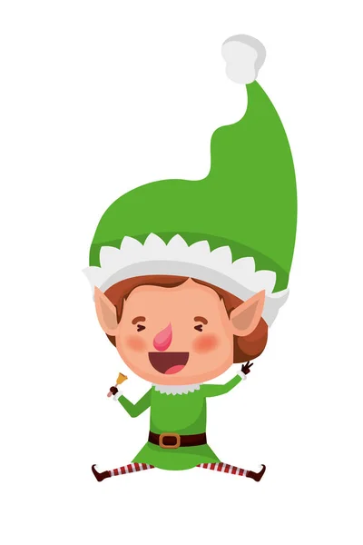 Elf mozgó avatar karakter — Stock Vector