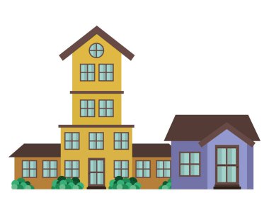 mahalle izole simgesi