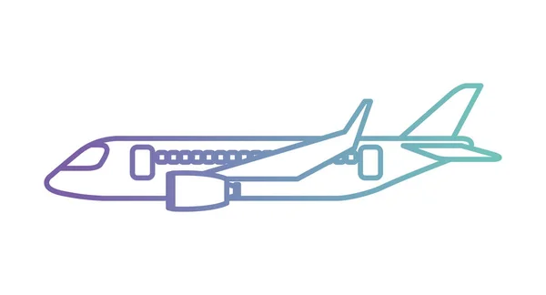 飞机飞行的孤立的图标 — 图库矢量图片