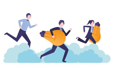 ampul avatar karakter ile iş grubu