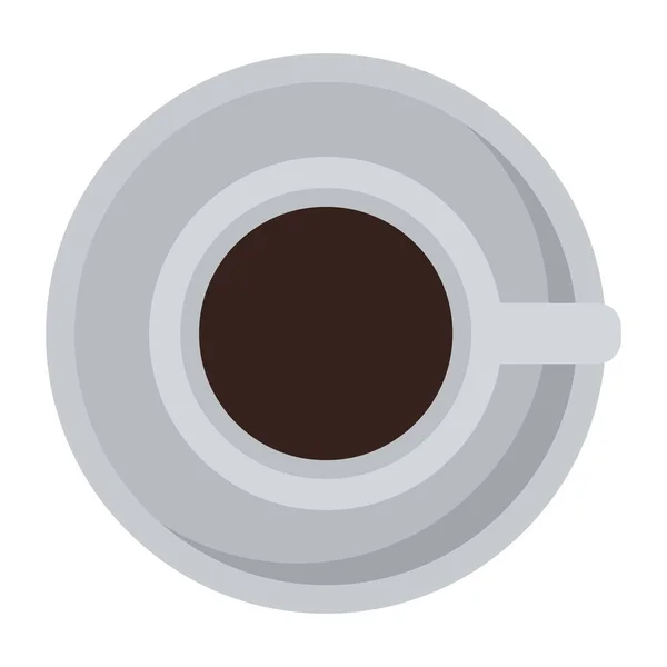 咖啡杯子孤立的图标 — 图库矢量图片