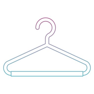 elbise tel kanca simge