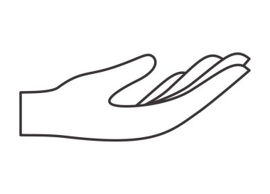 İzole simge soran el