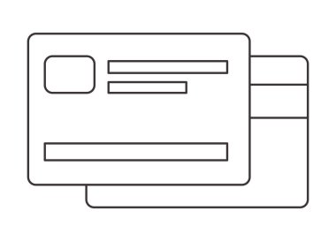kredi kartı izole simgesi