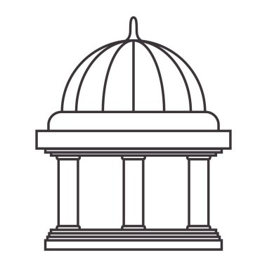 Banka binası simgesi izole edildi