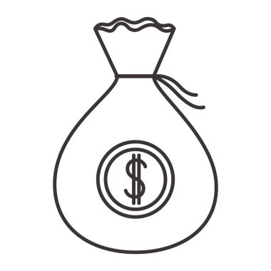 para çantası izole simgesi