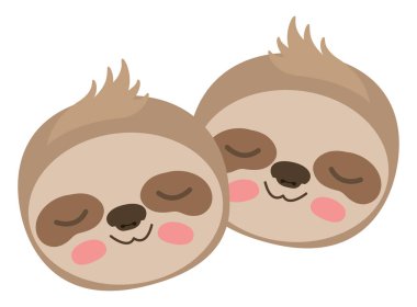 vahşi tembel hayvanlar çift kafaları