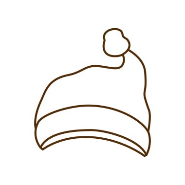 Santas şapka izole simgesi