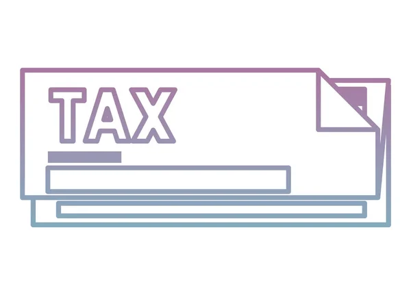 Document fiscal icône papier — Image vectorielle