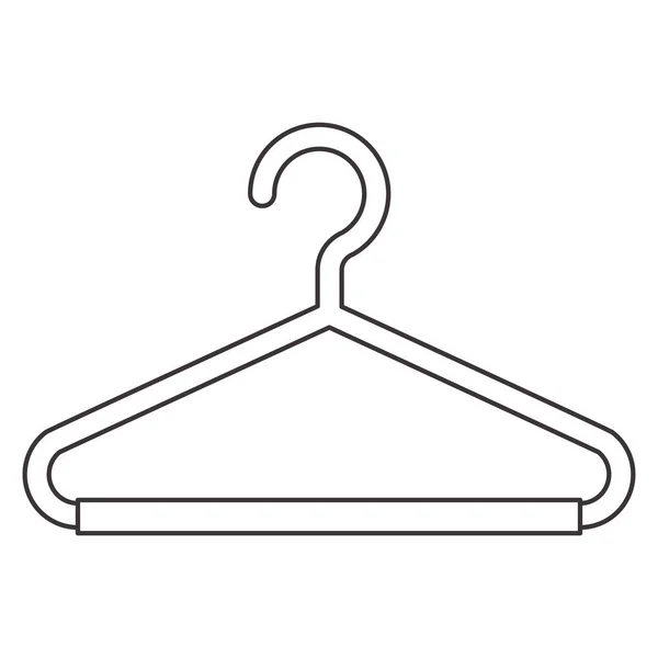 Gancho de alambre de ropa icono — Vector de stock