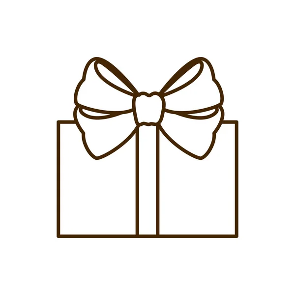 礼品盒孤立的图标 — 图库矢量图片