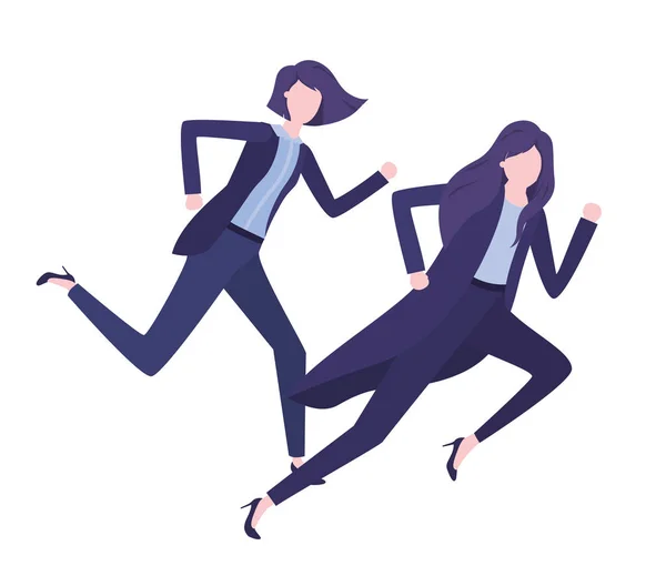 Mujeres de negocios carácter avatar — Vector de stock