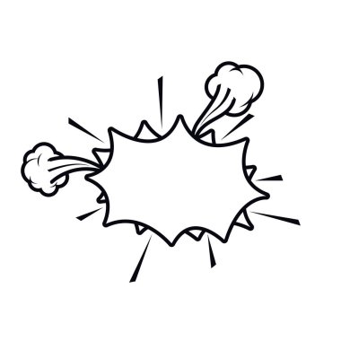 komik izole Simge iletişim kutularında