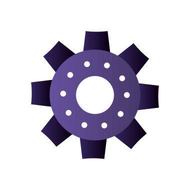 motor dişli izole simgesi