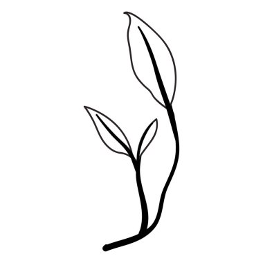 Yaprak ekoloji simgesine sahip dal