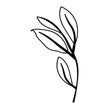 Yaprak ekoloji simgesine sahip dal