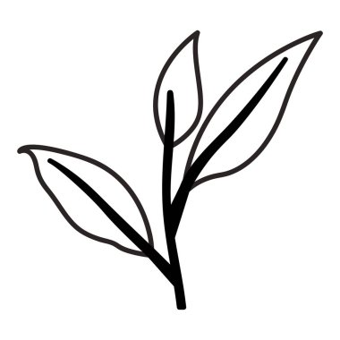 Yaprak ekoloji simgesine sahip dal