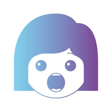 kafa karikatür kadın karakter sürpriz