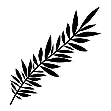 Yaprak ekoloji simgesine sahip dal